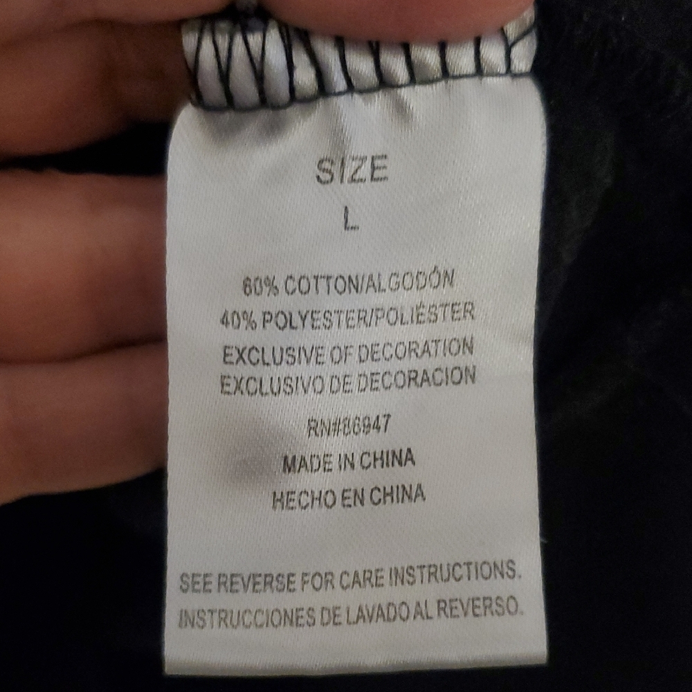 Black Graphic Hoodie with Selena Design - Picture 5 of 5